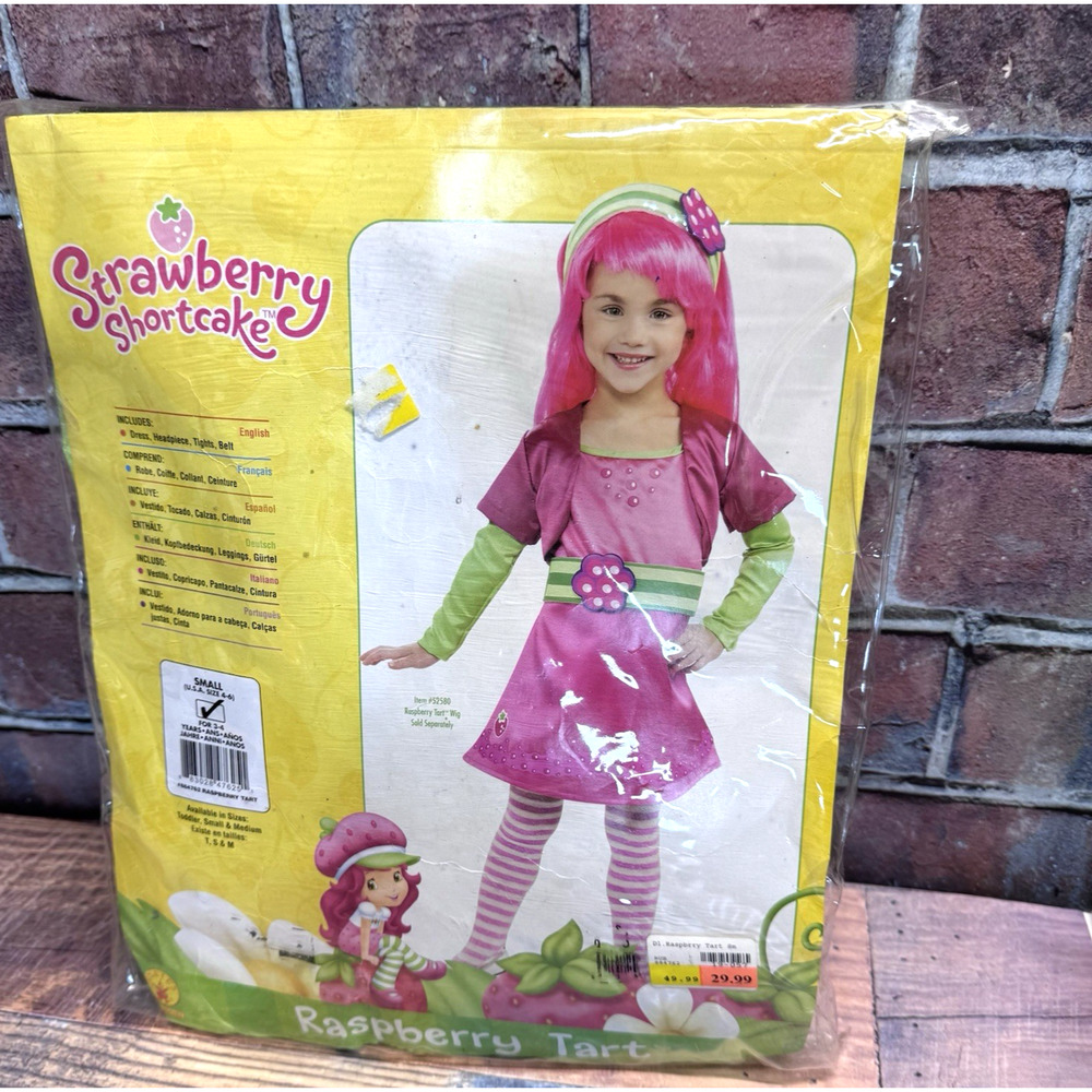 Strawberry Shortcake Raspberry‎ Tart Child Costume Size S Small 4-6 Age 3-4